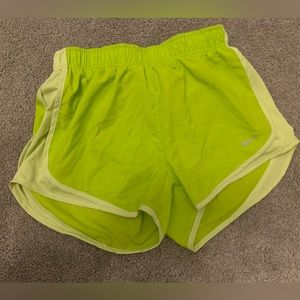 neon green shorts